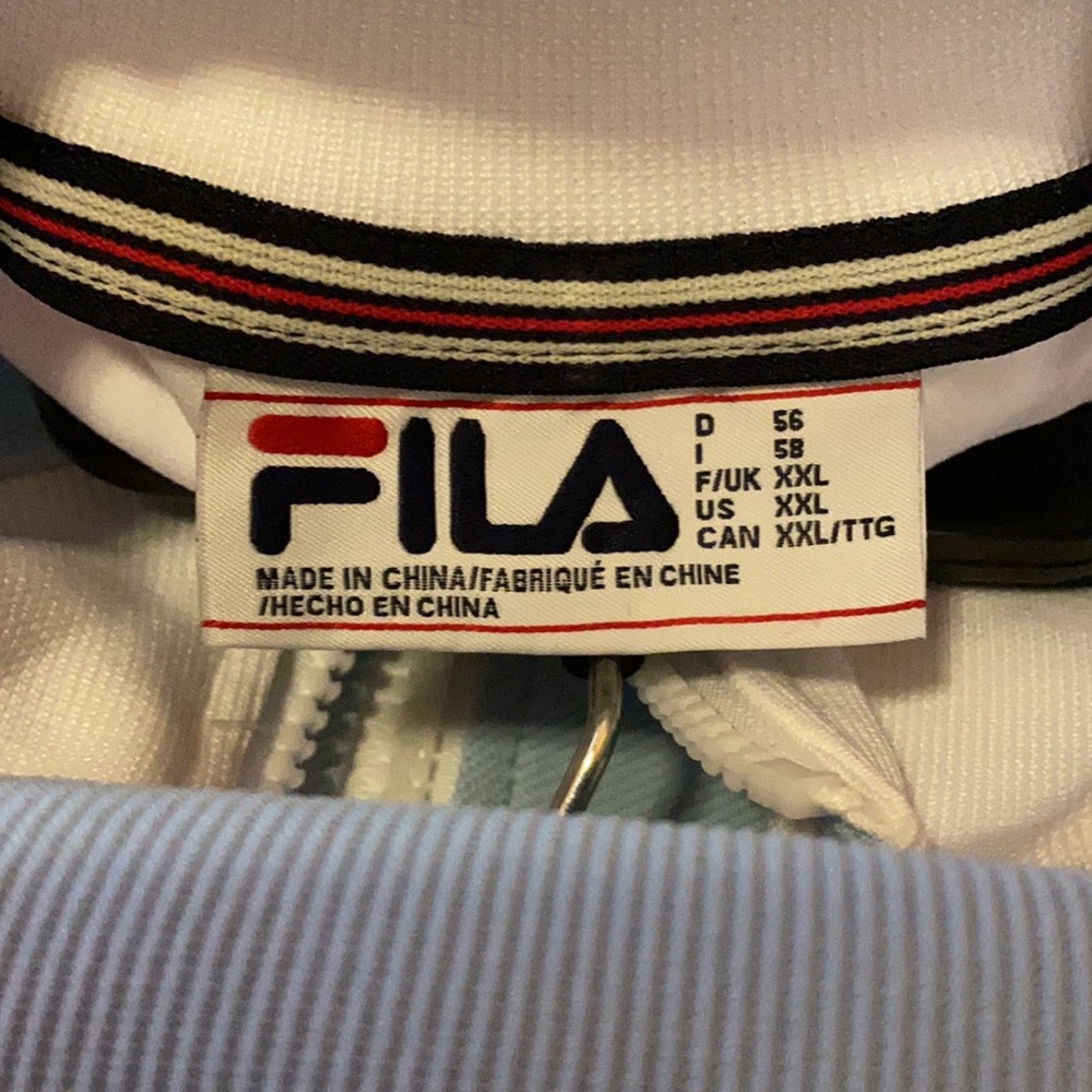 Fila Tiebreaker Track Jacket XXL L New NWT - Picture 9 of 11